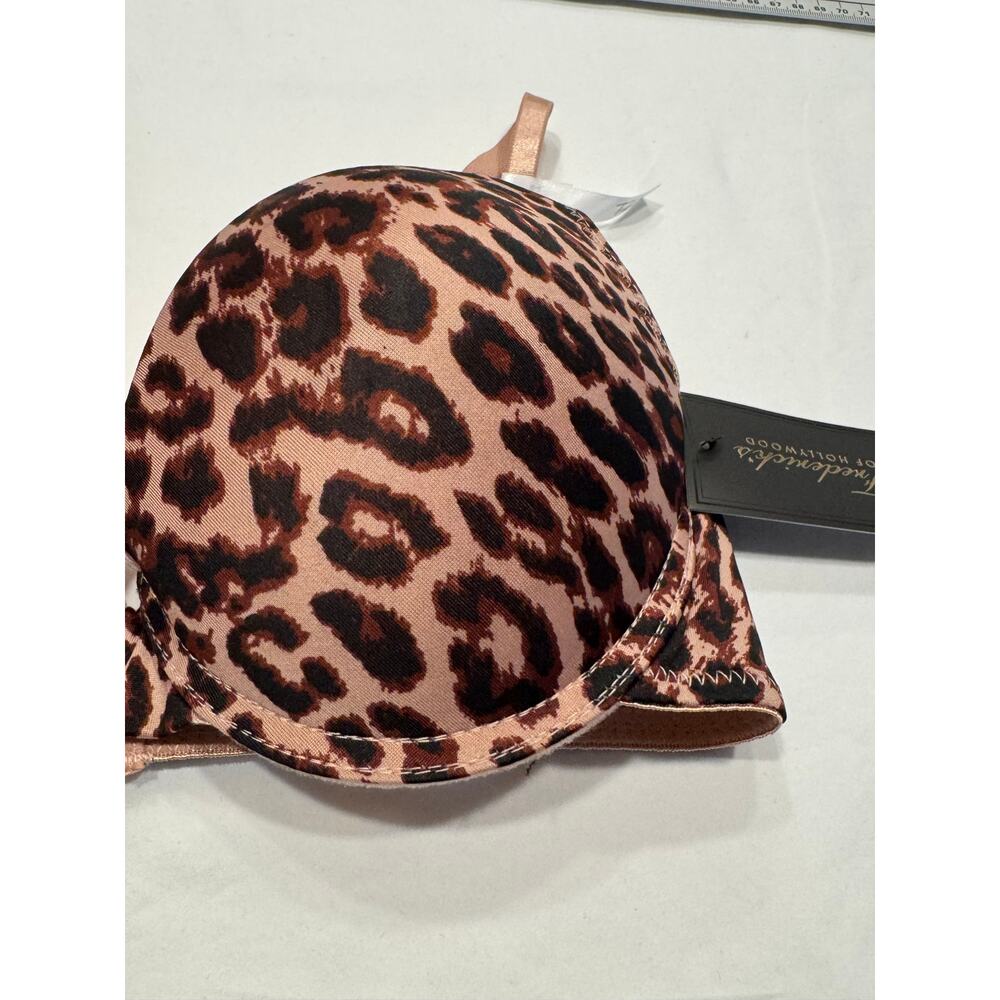 NEW Frederick's of Hollywood Diana Push-Up Bra 36C Leopard Print Underwire NWT - Picture 4 of 7